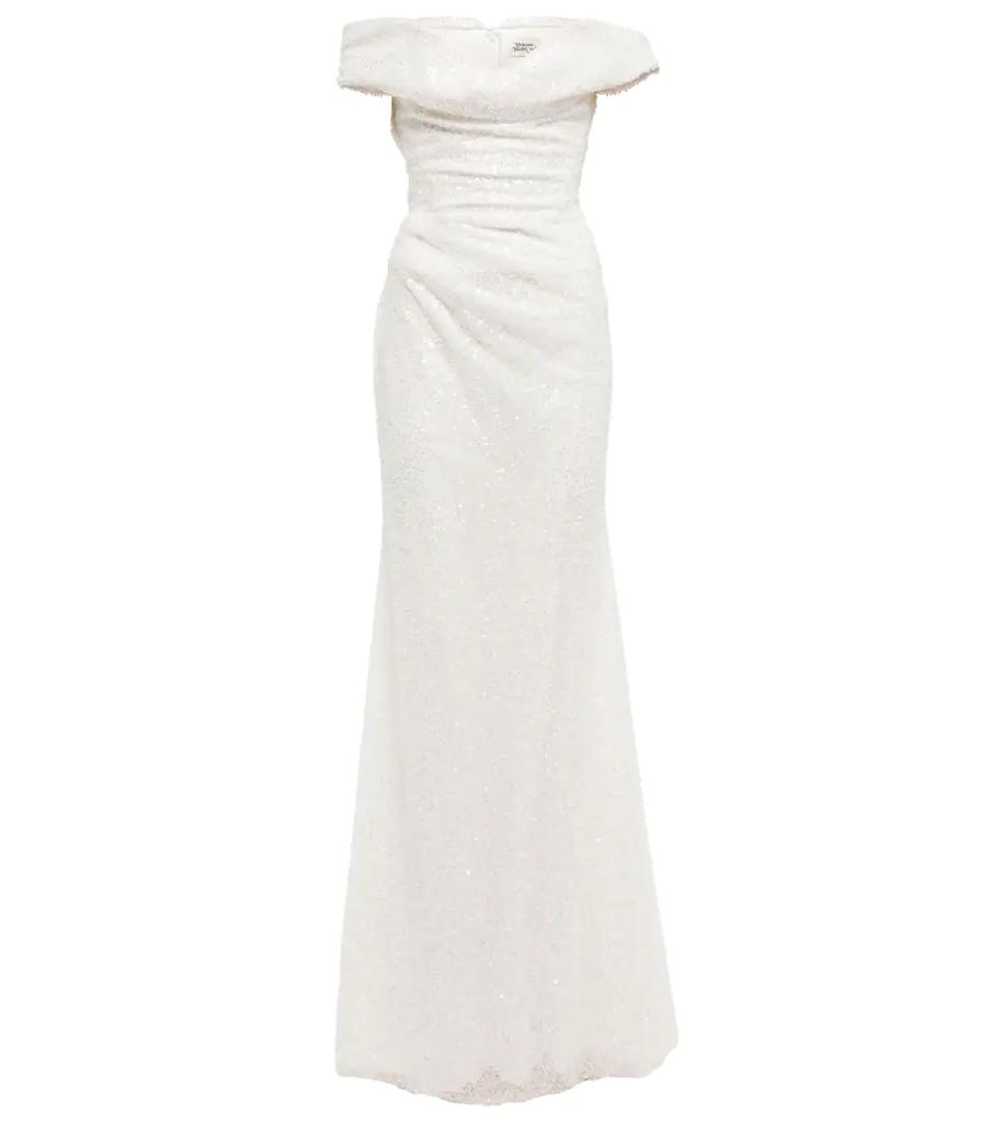 新娘造型 — Cora Cocotte亮片金葱长礼服商品第1张图片规格展示