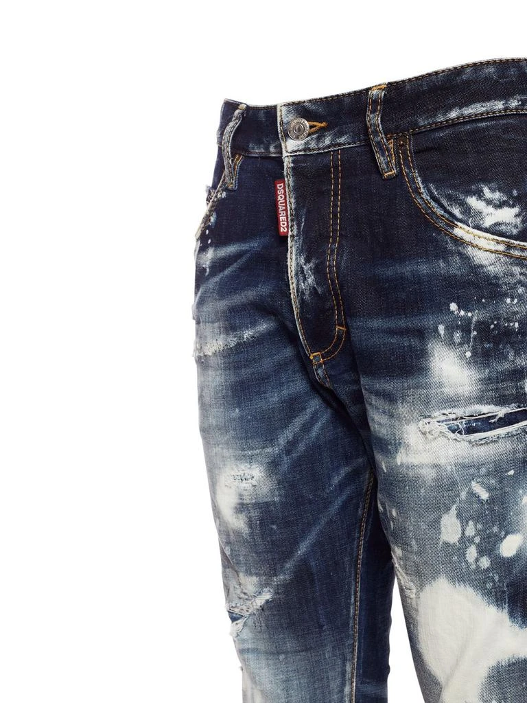商品DSQUARED2|15cm Skinny Dan Cotton Denim Jeans,价格¥3636,第3张图片详细描述