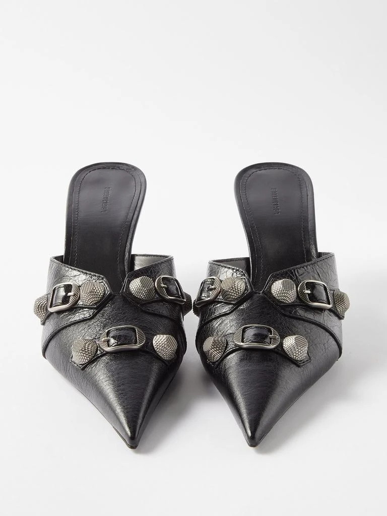 商品Balenciaga|Cagole 70 studded leather mules,价格¥5905,第5张图片详细描述