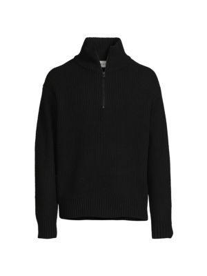 商品FRAME|​Mock Neck Half Zip Wool Sweater,价格¥1201,第5张图片详细描述