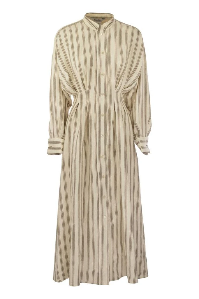 商品Max Mara|YOLE - STRIPED LINEN LONG DRESS,价格¥4510,第1张图片