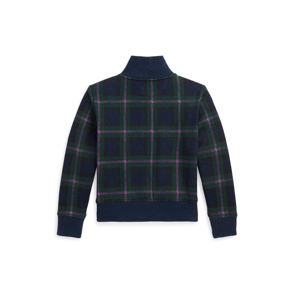 Plaid Double-Knit 1/4 Zip Pullover (Little Kids)商品第2张图片规格展示