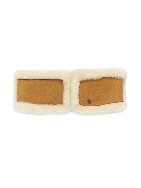 商品UGG|Suede & Sheepskin Headband,价格¥692,第1张图片