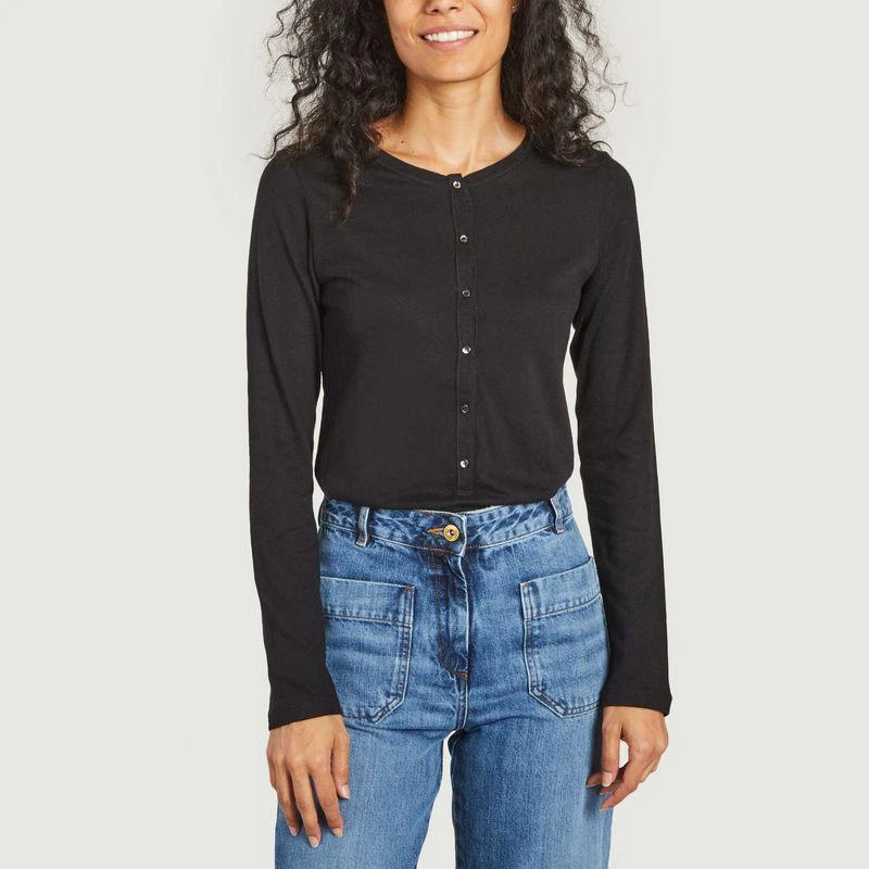 商品MAJESTIC FILATURES|Tunisian long sleeve Noir Majestic Filatures,价格¥1099,第1张图片