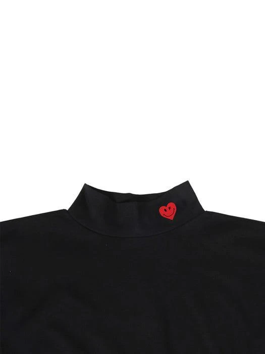 商品graver|[UNISEX] Small Heart Smile Turtleneck _ 2 Color,价格¥514,第3张图片详细描述