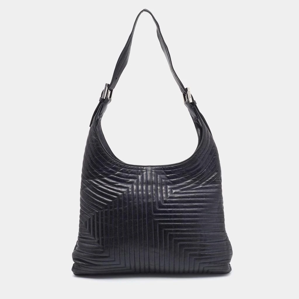 商品[二手商品] Bally|Bally Black Quilted Leather Shoulder Bag,价格¥1253,第4张图片详细描述