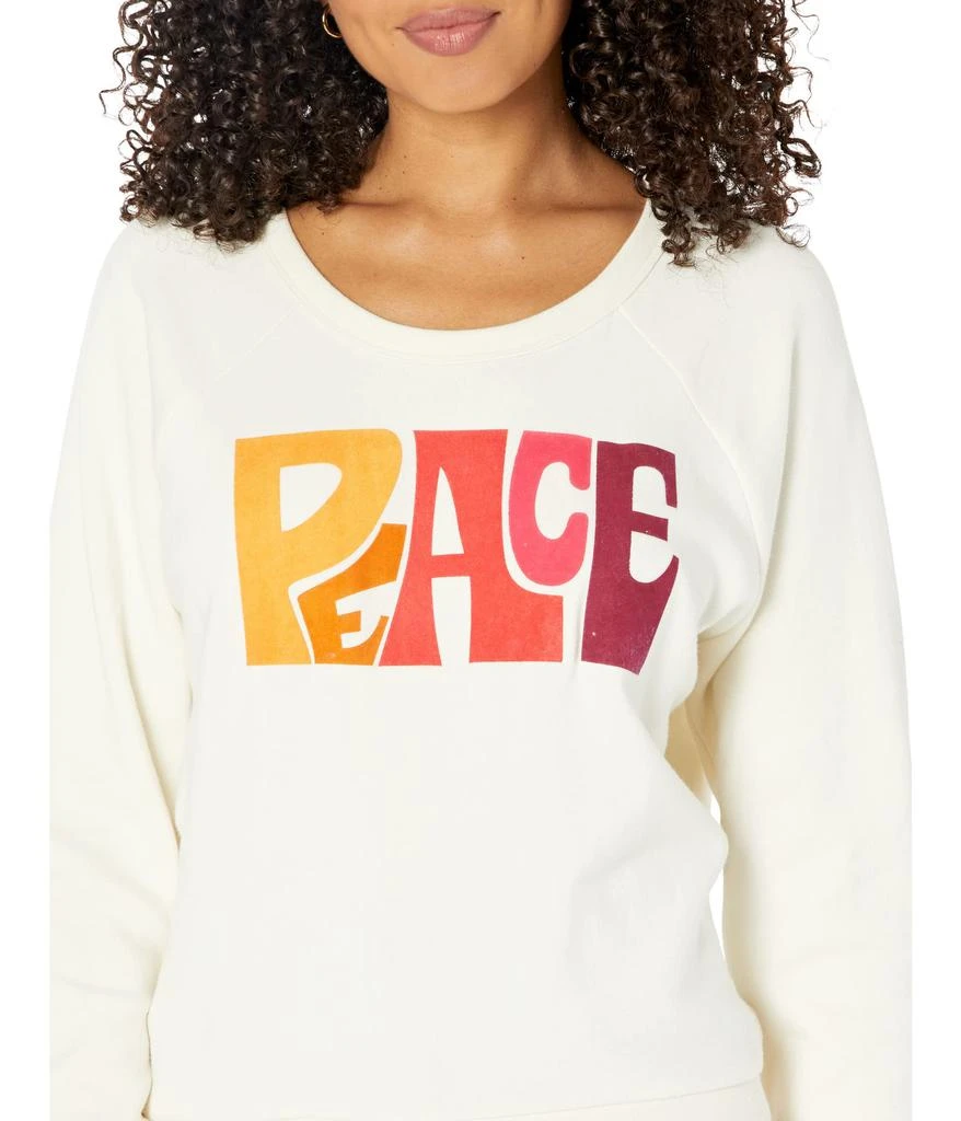 商品Chaser|Peace Cotton Fleece Long Sleeve Crew,价格¥547,第3张图片详细描述