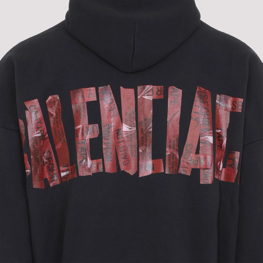 商品Balenciaga|Balenciaga Security Tape Logo Large Zip-Up Hoodie,价格¥6484,第4张图片详细描述