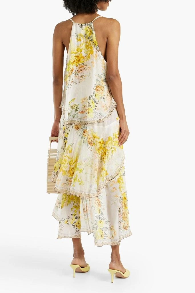商品Camilla|Embellished floral-print silk-georgette dress,价格¥3466,第3张图片详细描述