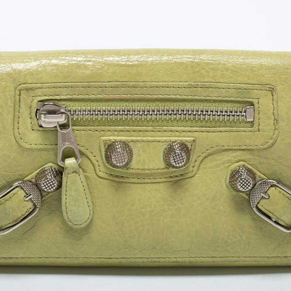 Balenciaga Apple Green Leather Giant 12 Silver Money Wallet 商品