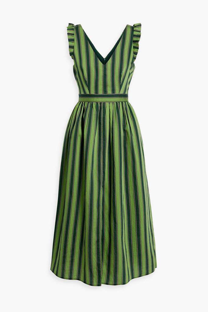 Carmen striped Lyocell-blend midi dress商品第1张图片规格展示