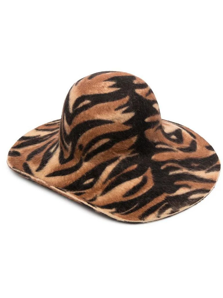 商品BORSALINO|BORSALINO Tiger print felt hat,价格¥1820,第1张图片