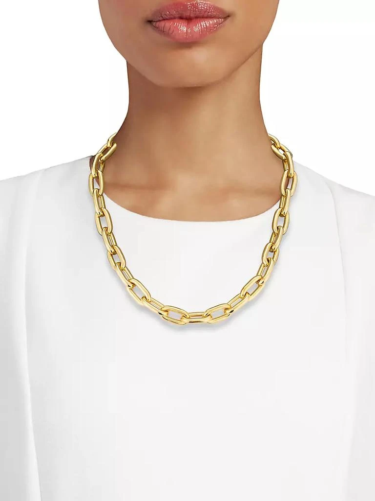 商品Roberto Coin|18K Yellow Gold Oval-Link Chain Necklace,价格¥64146,第2张图片详细描述