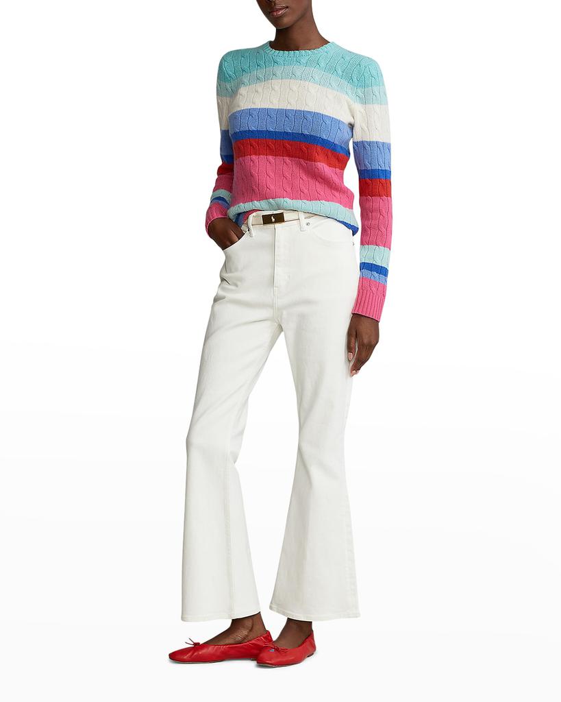Polo Ralph Lauren | Cashmere Striped Cable-Knit Sweater 593.99元 商品图片