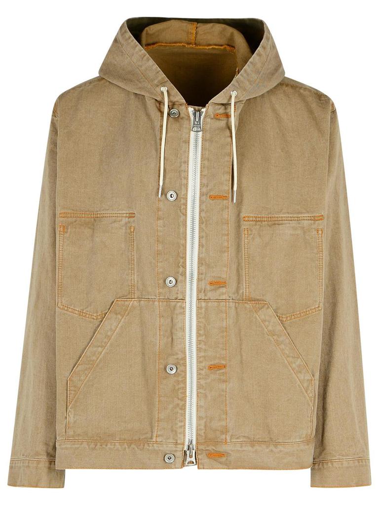sacai 国内買付 Denim Hoodie Sacai Sacai Zip-Up Denim Hoodie - Jackets - Free Shipping