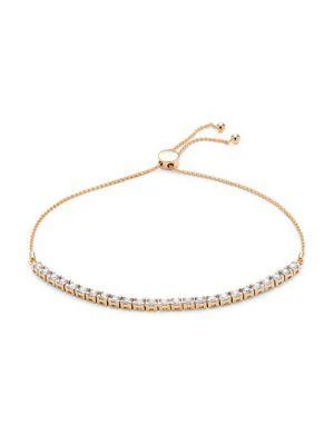 商品Saks Fifth Avenue|​14K Yellow Gold & 1 TCW Diamond Bolo Bracelet,价格¥12363,第1张图片