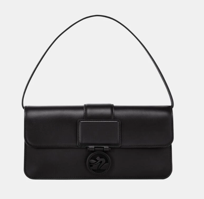商品[国内直发] Longchamp|珑骧 BOX-TROT 27纯色按扣翻盖法棍单肩手提包,价格¥3336,第1张图片