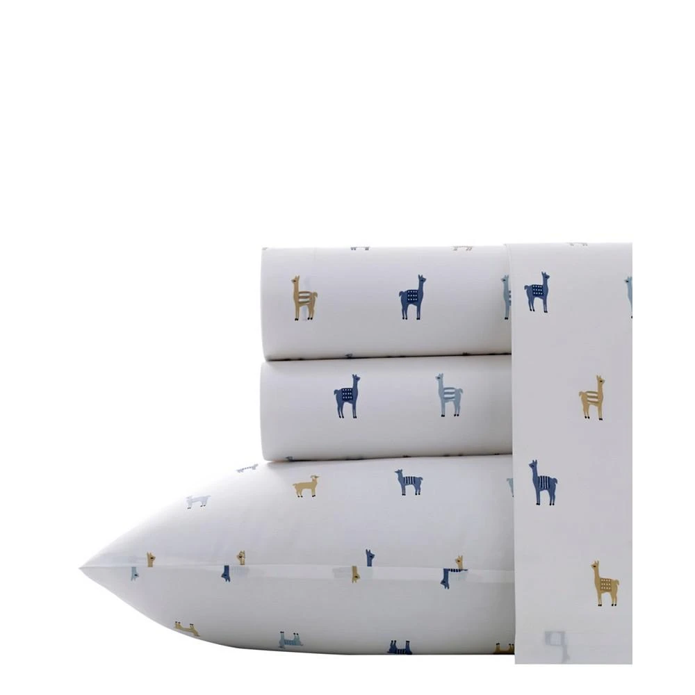 商品Poppy & Fritz|Llamas Cotton Percale 3 Piece Sheet Set,价格¥673,第1张图片