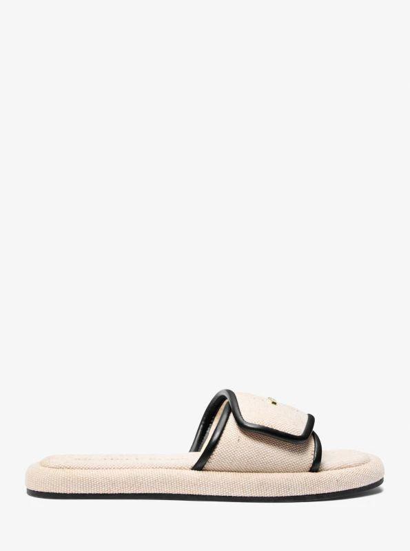 商品Michael Kors|Suki Canvas Slide Sandal,价格¥261,第2张图片详细描述