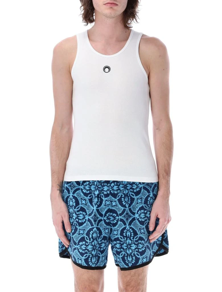 商品MARINE SERRE|Marine Serre Organic Cotton Ribbed Tank Top,价格¥1125,第1张图片
