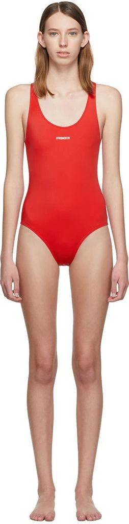 商品Vetements|Red Logo Baywatch One-Piece Swimsuit,价格¥2097,第1张图片