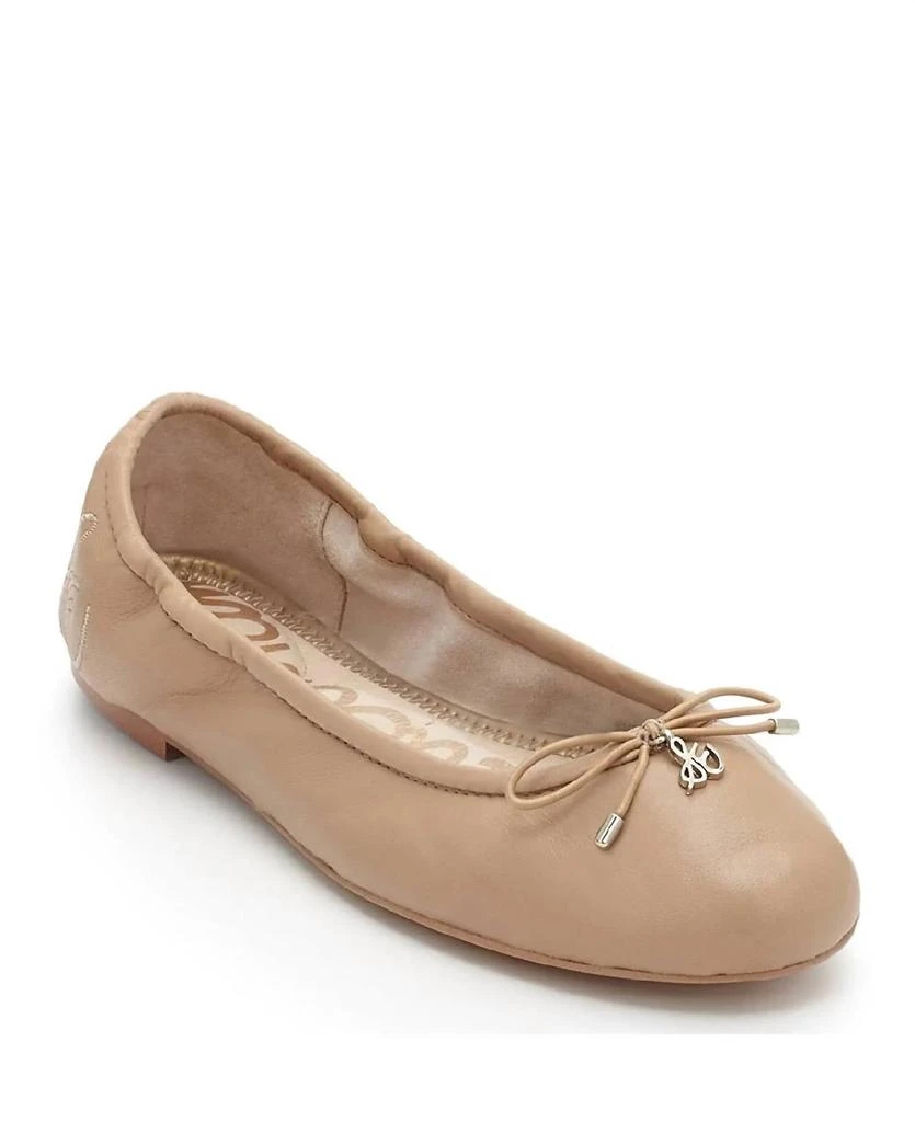 商品Sam Edelman|Felicia Flat In Nude Leather,价格¥657,第1张图片