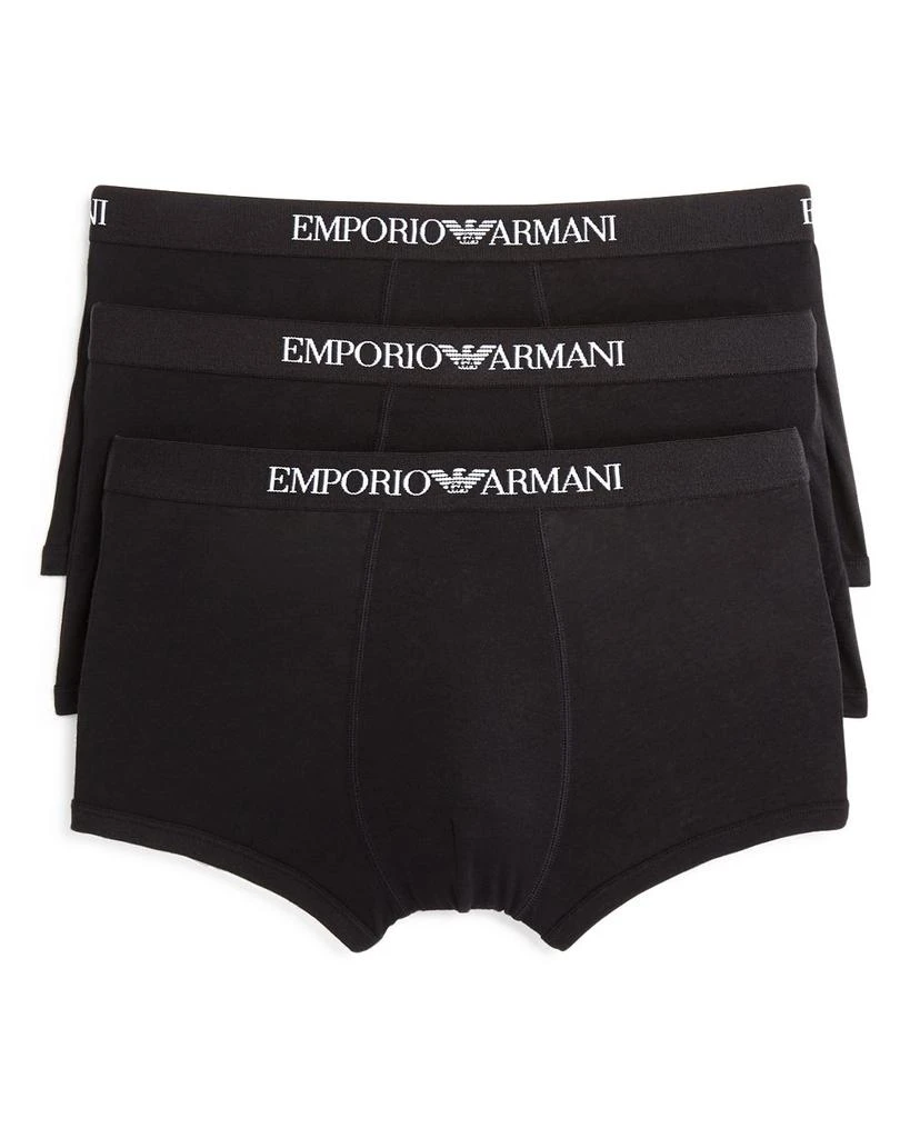 商品Emporio Armani|纯棉平脚内裤 - 三件装,价格¥390,第1张图片详细描述