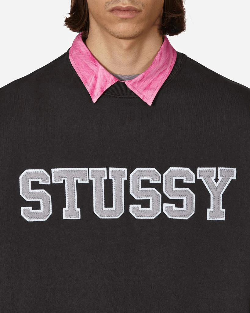 商品STUSSY|Relaxed Oversized Crewneck Sweatshirt Black,价格¥1208,第5张图片详细描述
