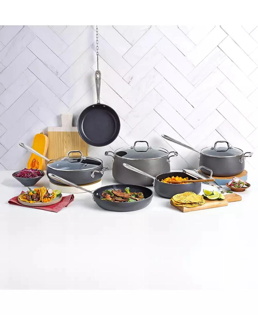 商品All-Clad|E100SC64, HA1 Hard Anodized Nonstick Cookware Set, 10 piece Set,价格¥3860,第2张图片详细描述