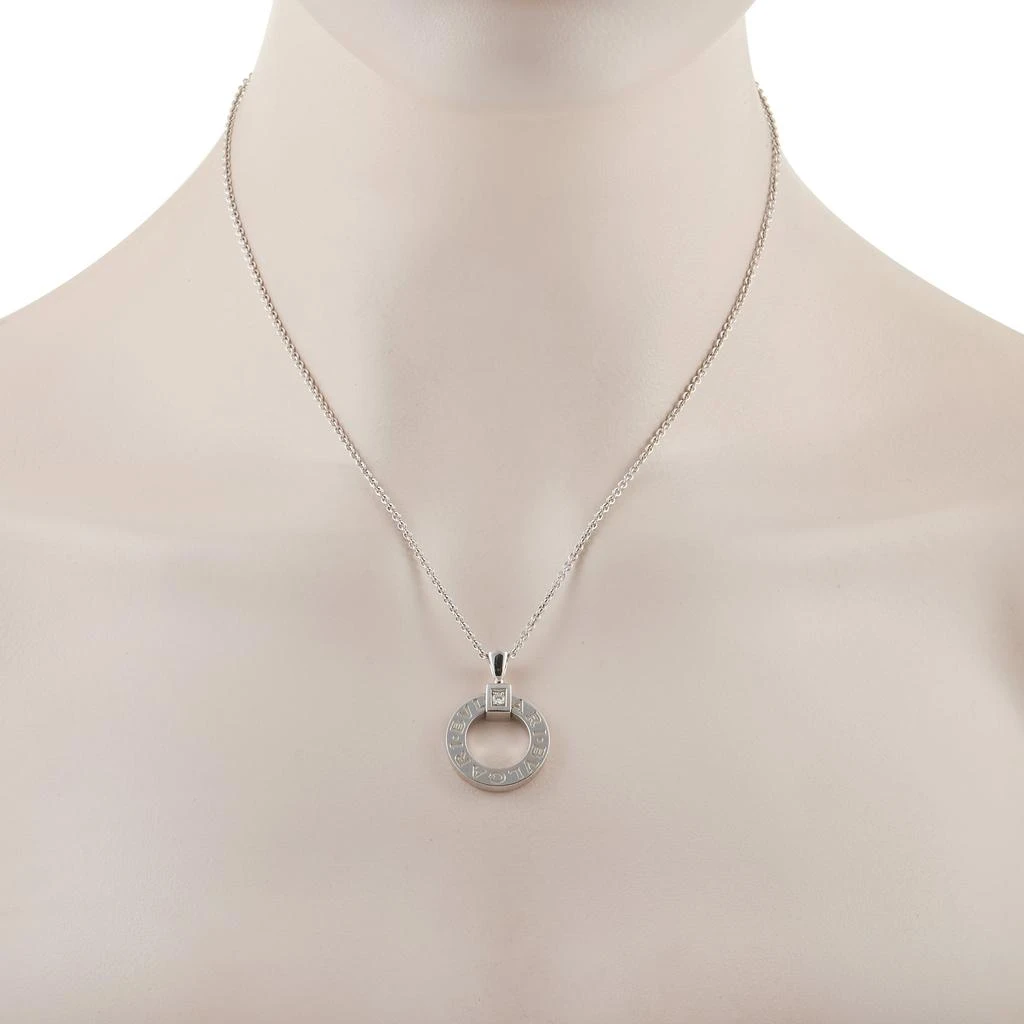 商品[二手商品] BVLGARI|Bvlgari 18K White Gold Diamond Pendant Necklace,价格¥23530,第2张图片详细描述
