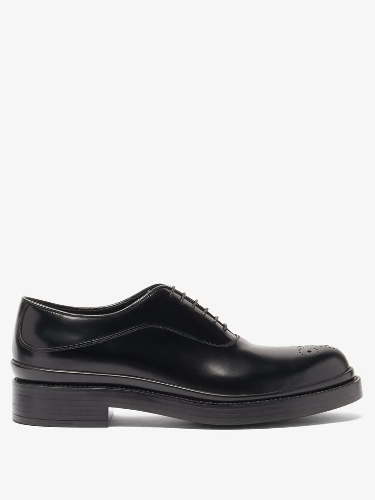 商品Prada|Spazzolato-leather Oxford shoes,价格¥5630,第1张图片