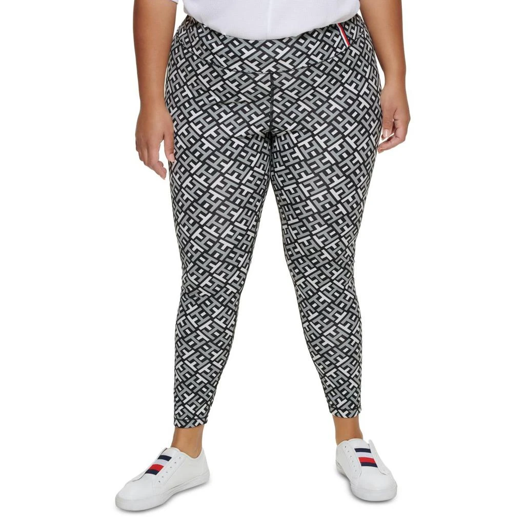 商品Tommy Hilfiger|Tommy Hilfiger Sport Womens Plus Printed High Rise Leggings,价格¥31,第1张图片