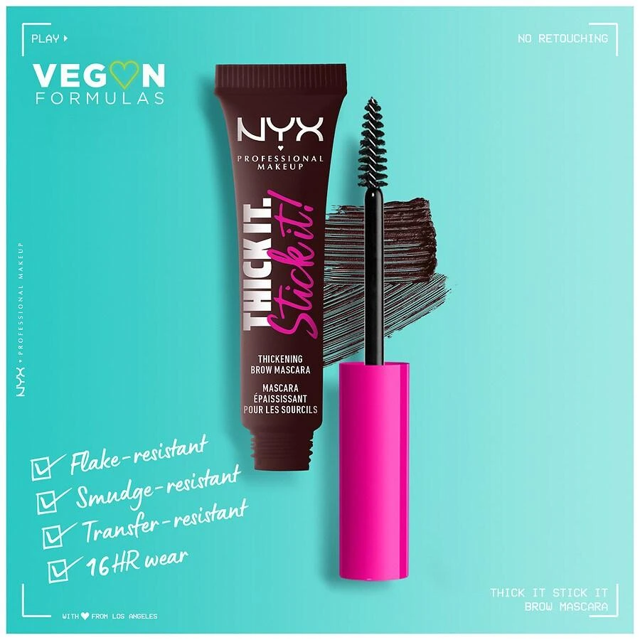 商品NYX Professional Makeup|Thick It. Stick It! Vegan Thickening Brow Gel Mascara,价格¥89,第3张图片详细描述