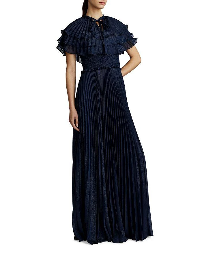 商品Zac Posen|Pleated Cape Gown,价格¥3560,第5张图片详细描述