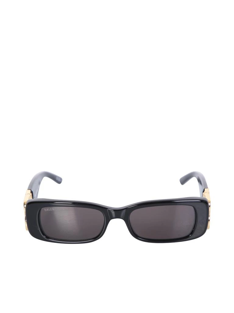 商品Balenciaga|Dinasty Rectangle Black Sunglasses,价格¥3042,第1张图片