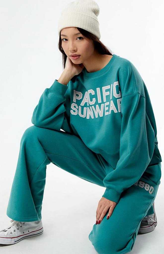 商品PacSun|Bold Pacific Sunwear Cropped Crew Neck Sweatshirt,价格¥216,第3张图片详细描述