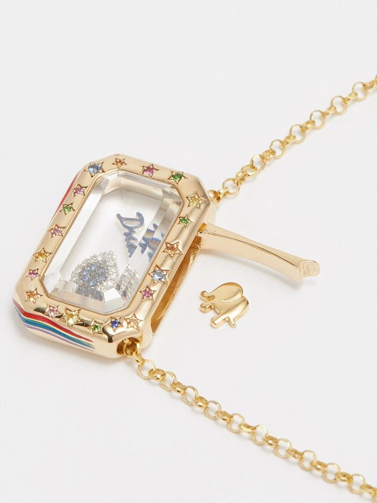 商品Loquet|Dream enamel & 18kt white gold charm,价格¥774,第5张图片详细描述