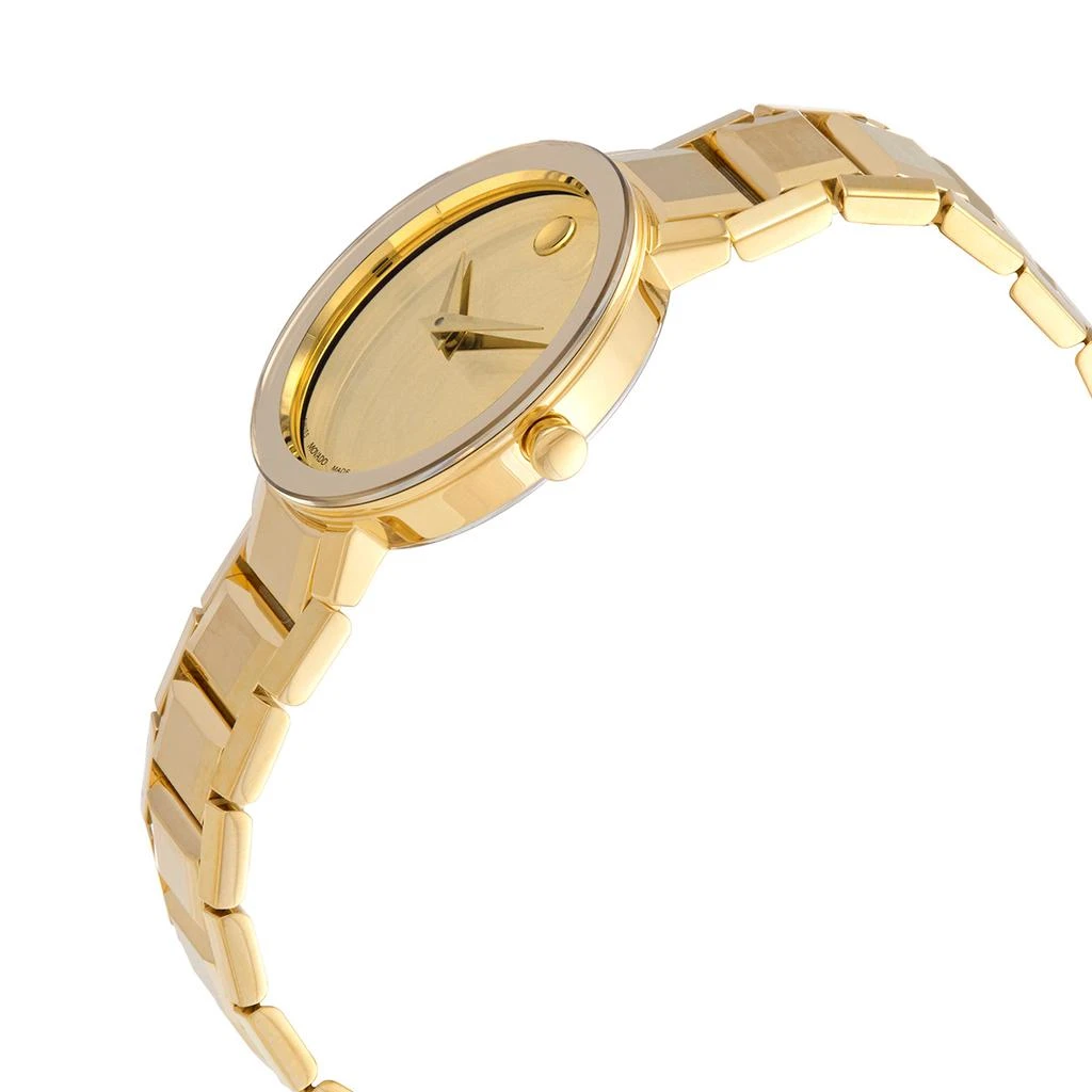 商品[二手商品] Movado|Pre-owned Movado Sapphire Yellow Mirror Dial Ladies Watch 0607549,价格¥8593,第2张图片详细描述