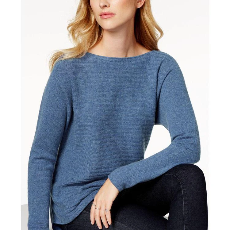 商品Charter Club|小码 Cashmere Ribbed Shirttail Sweater, Created for Macy's,价格¥479,第4张图片详细描述