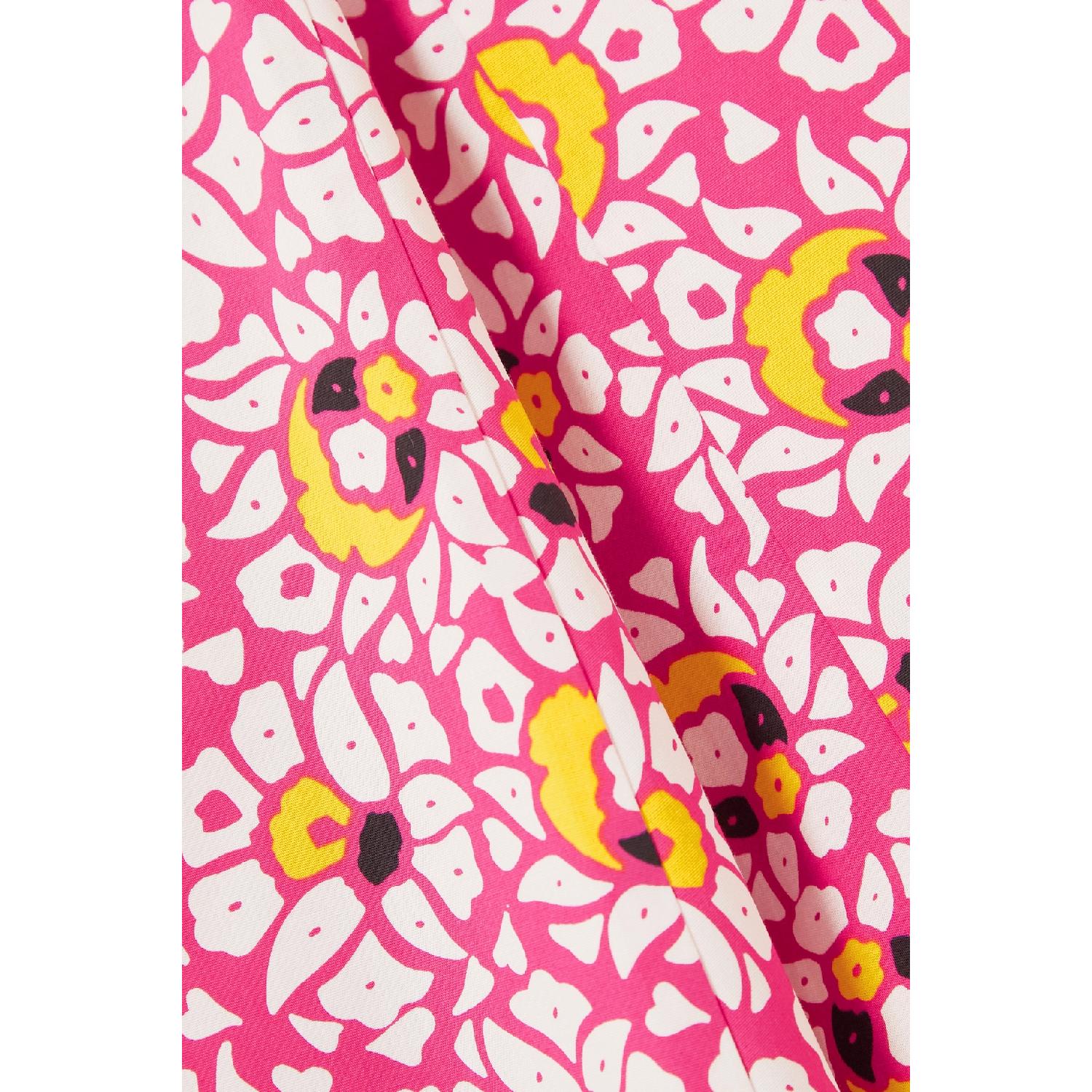 包邮包税【预售7天发货】 DIANE VON FURSTENBERG 23秋冬 女士 连衣裙 Melissa 印花弹力棉质府绸中长连衣裙 1647597303930872 DVFDS1R011PSSPK 商品第5张图片规格展示