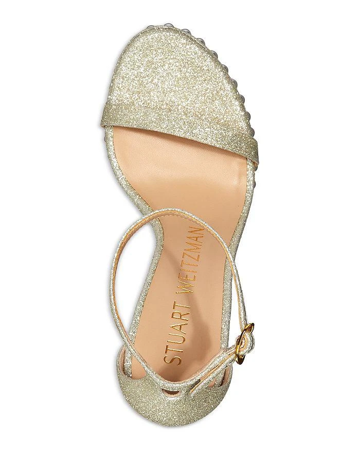 商品Stuart Weitzman|Women's Nudist Disco Embellished Ankle Strap Sandals,价格¥2058,第3张图片详细描述