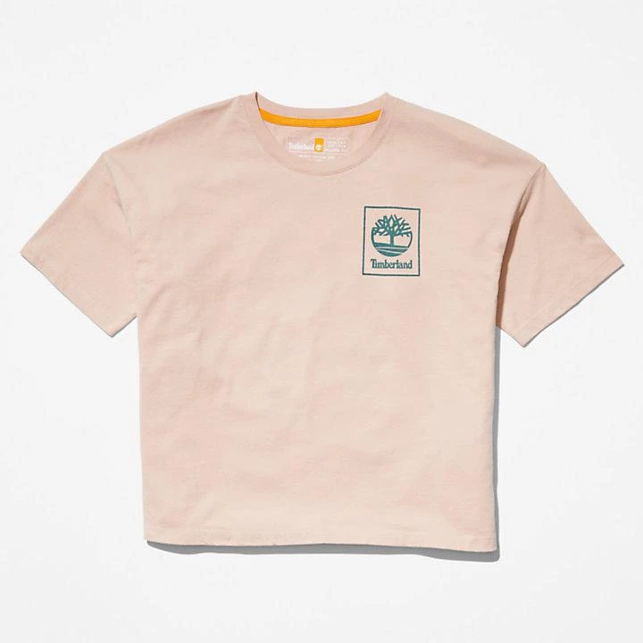 Back Graphic Logo T-Shirt for Women in Pink 商品