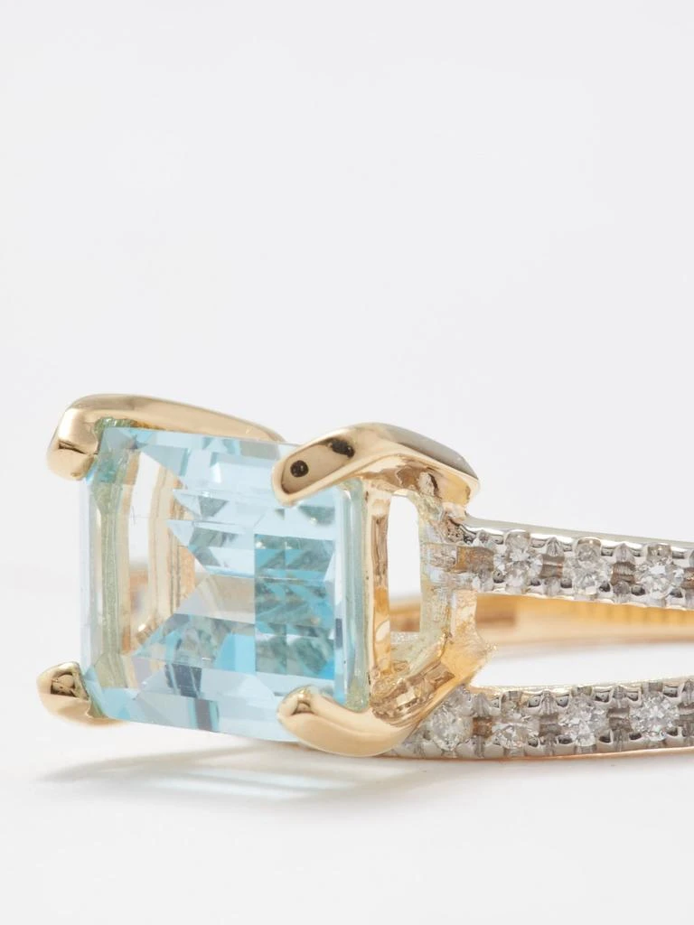 商品MATEO|Point of Focus diamond, topaz & 14kt gold ring,价格¥8913,第3张图片详细描述
