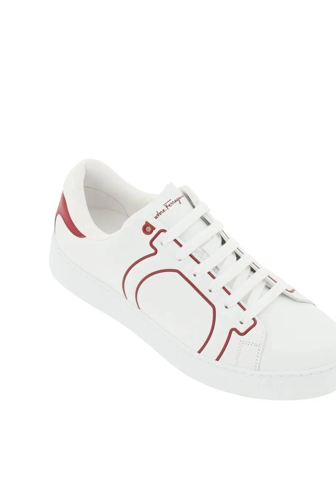 商品Salvatore Ferragamo|GANCINI LEATHER SNEAKERS,价格¥1579,第4张图片详细描述