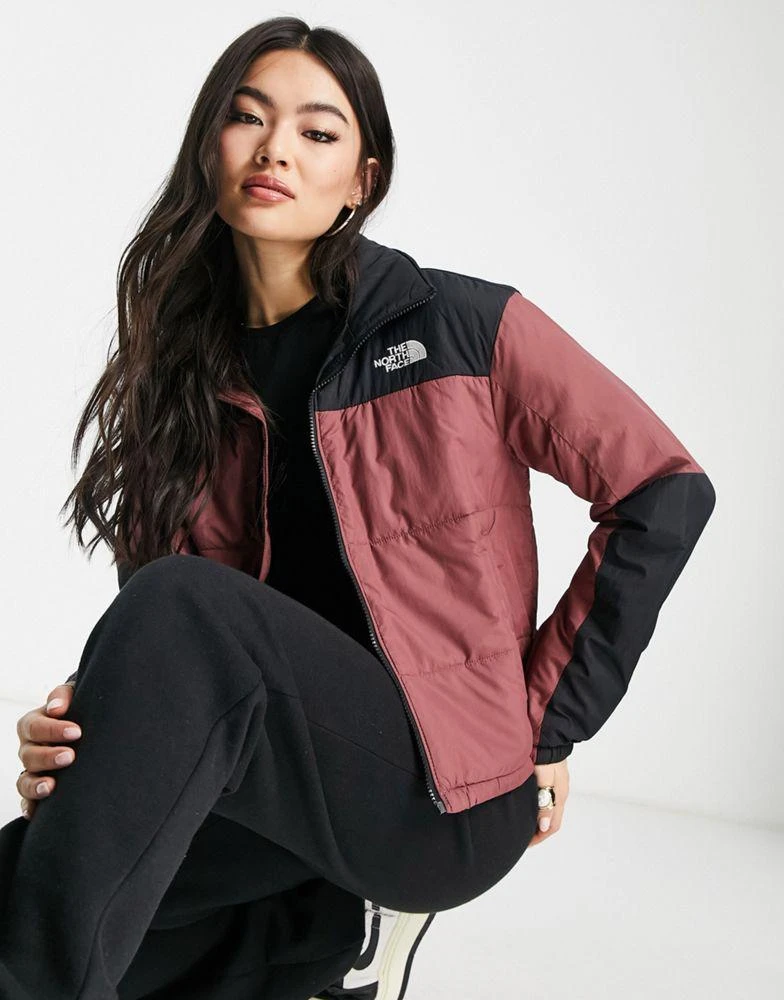 商品The North Face|The North Face Gosei puffer jacket in pink and black Exclusive at ASOS,价格¥1091,第1张图片