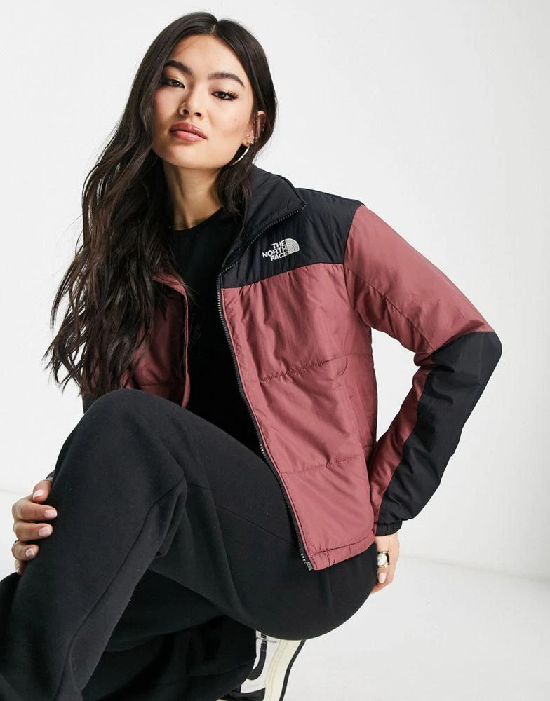 商品The North Face|The North Face Gosei puffer jacket in pink and black Exclusive at ASOS,价格¥1115,第1张图片