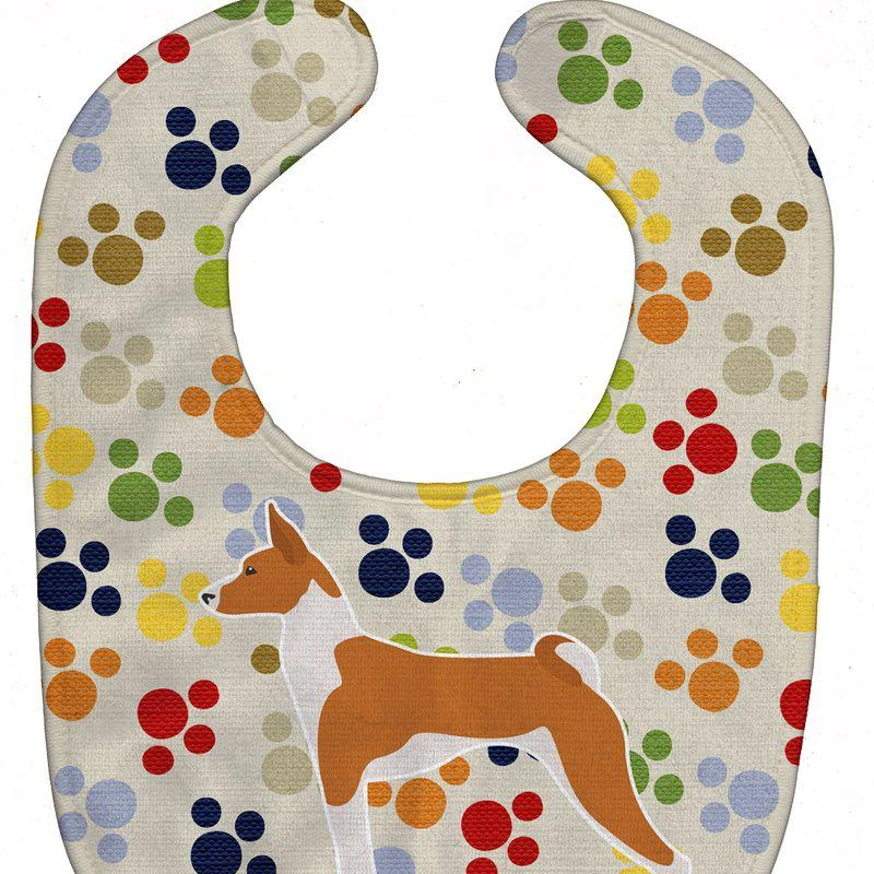 商品Caroline's Treasures|Basenji Pawprints Baby Bib,价格¥83,第1张图片