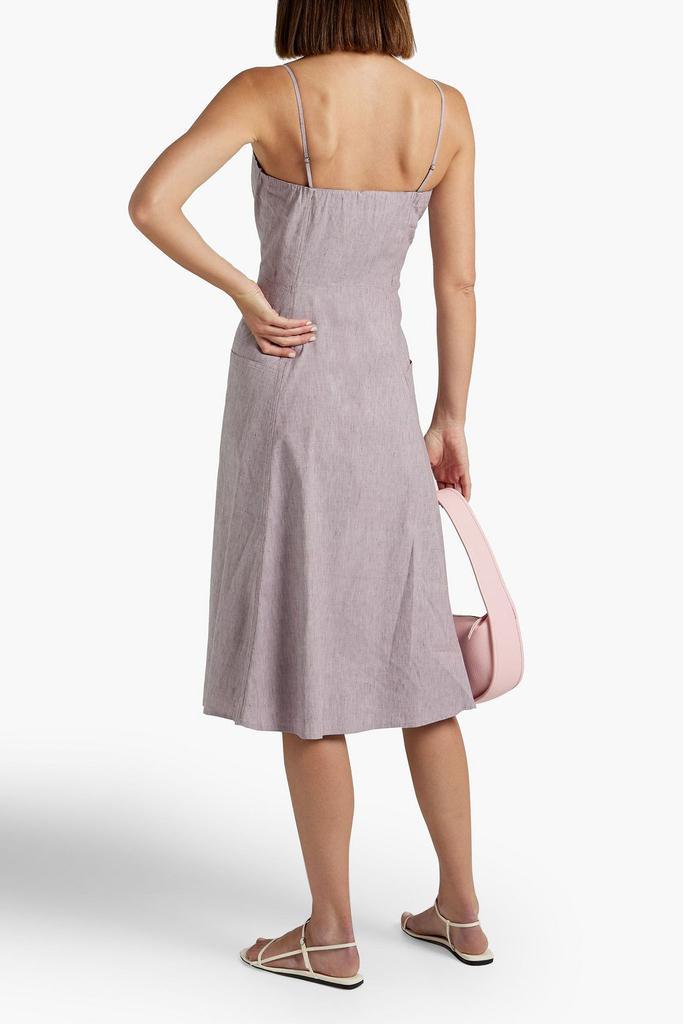 商品Theory|Mel mélange linen-blend dress,价格¥1289,第1张图片