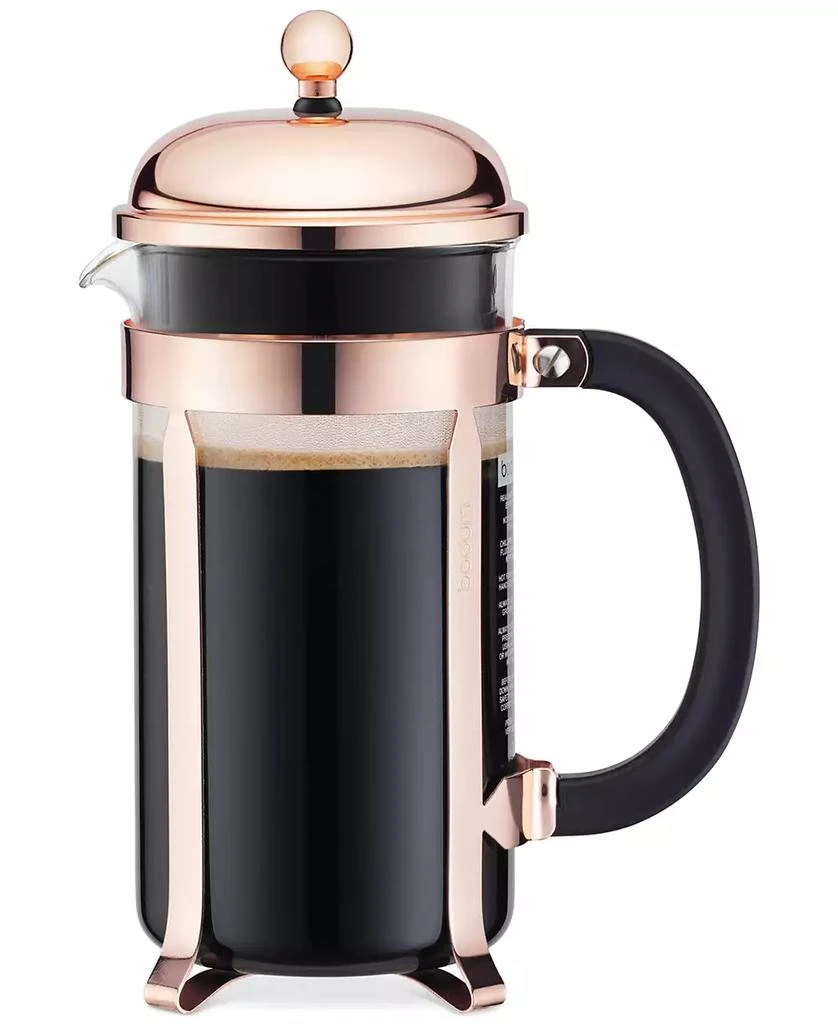 商品BODUM|Classic Chambord Copper 8 Cup French Press Coffee Maker,价格¥299,第1张图片