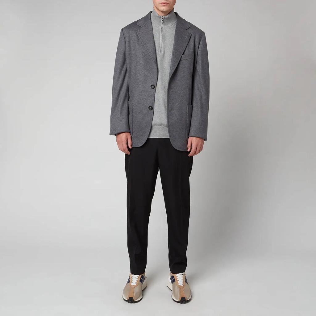 商品Lanvin|Lanvin Men's Single Breasted Deconstructed Jacket - Dark Grey,价格¥2556,第5张图片详细描述